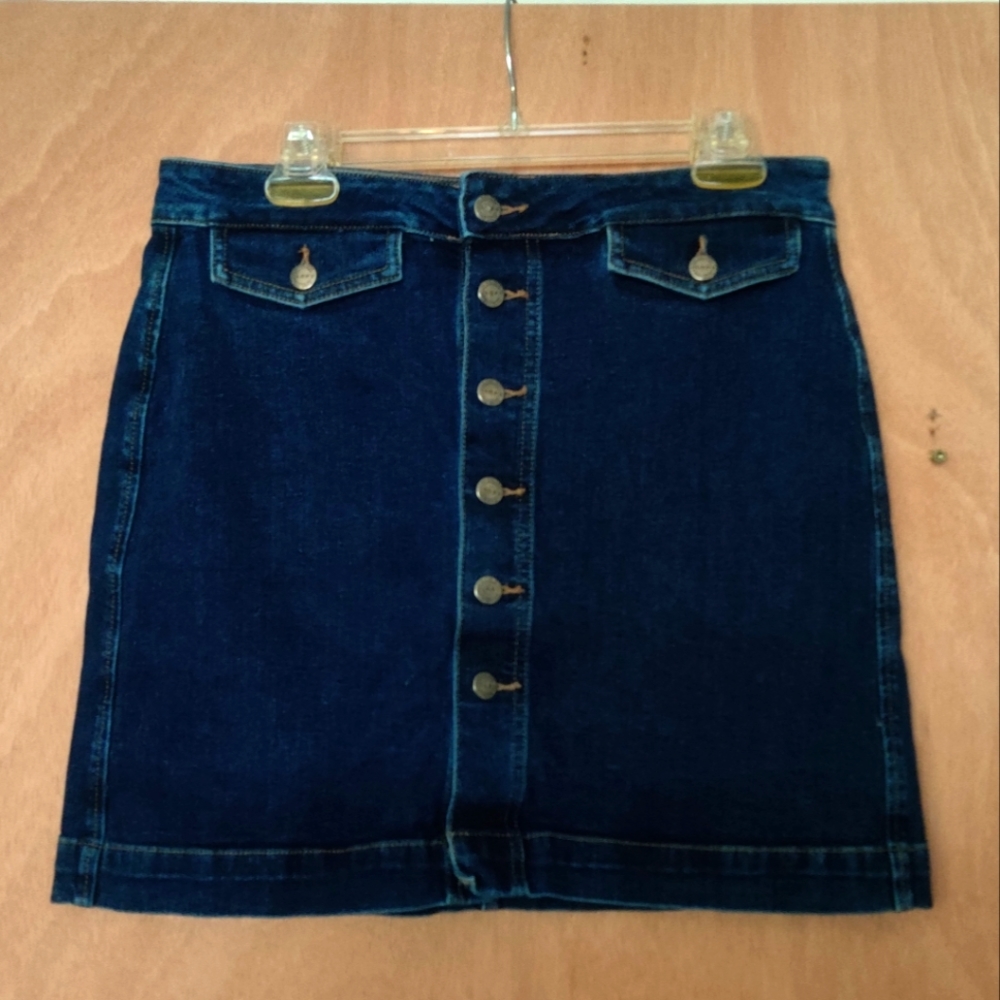 Loft Denim Mini Skirt